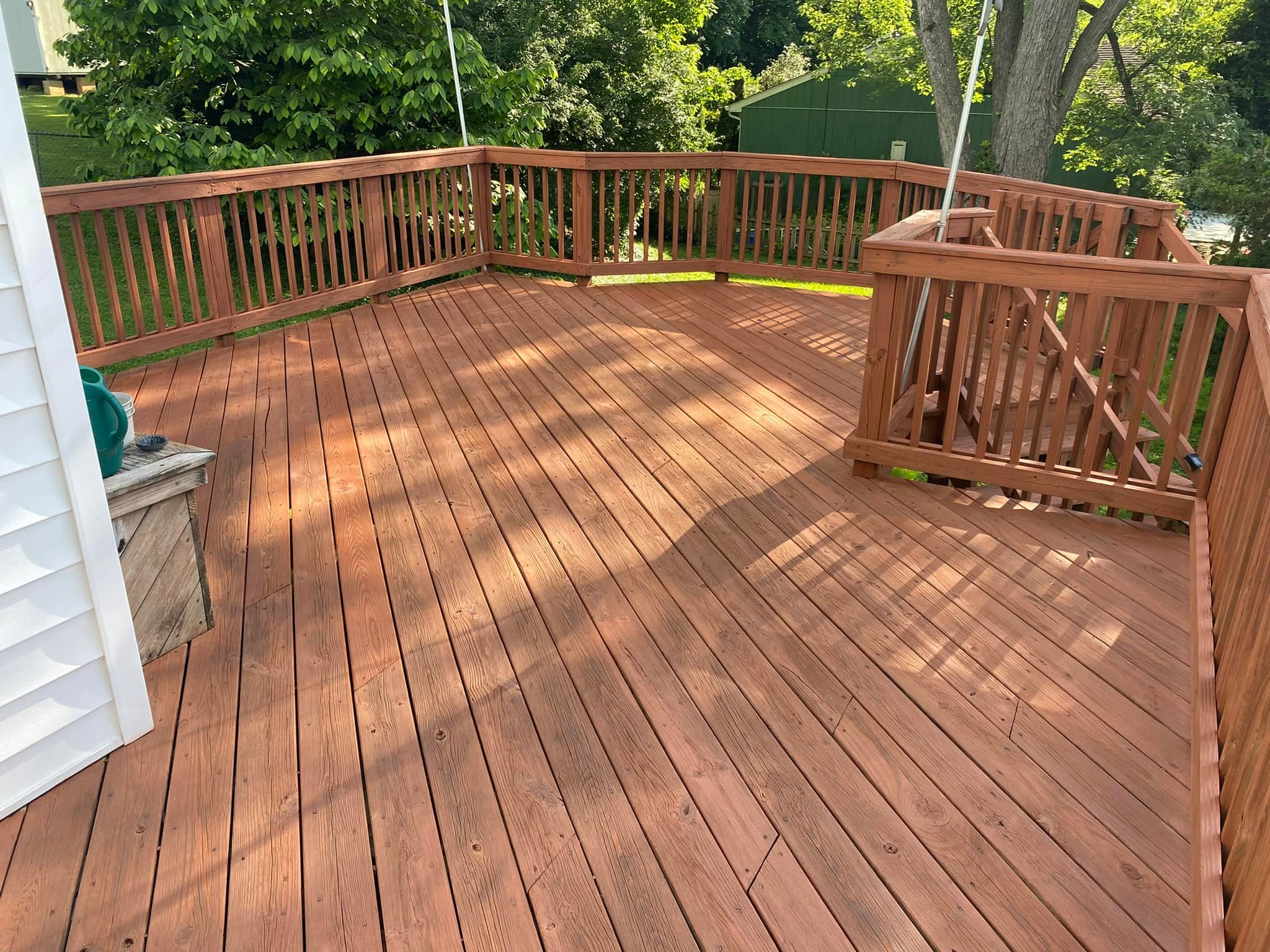 Deck staining services